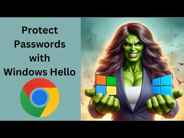 'Video thumbnail for How to Protect Google Chrome Passwords with Windows Hello on Windows 11 or 10'