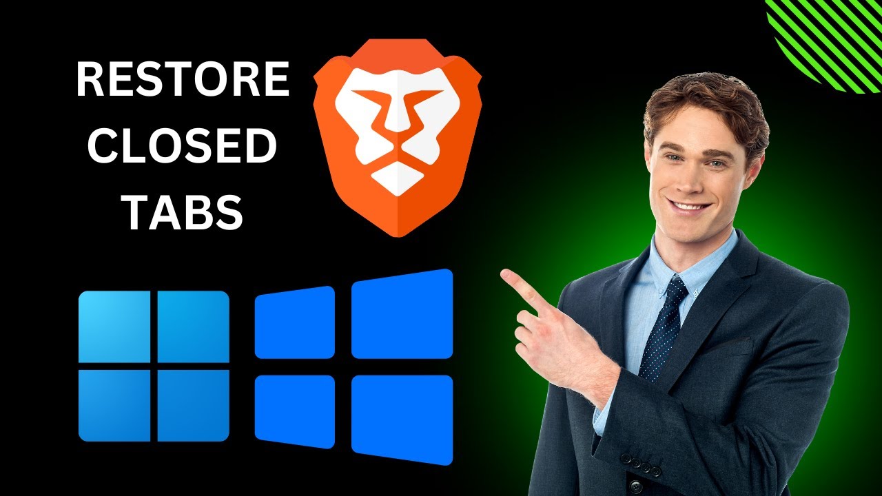'Video thumbnail for How to Restore or Reopen Recently Closed Tabs in Brave Browser on Windows 11 or 10 | GearUpWindows'