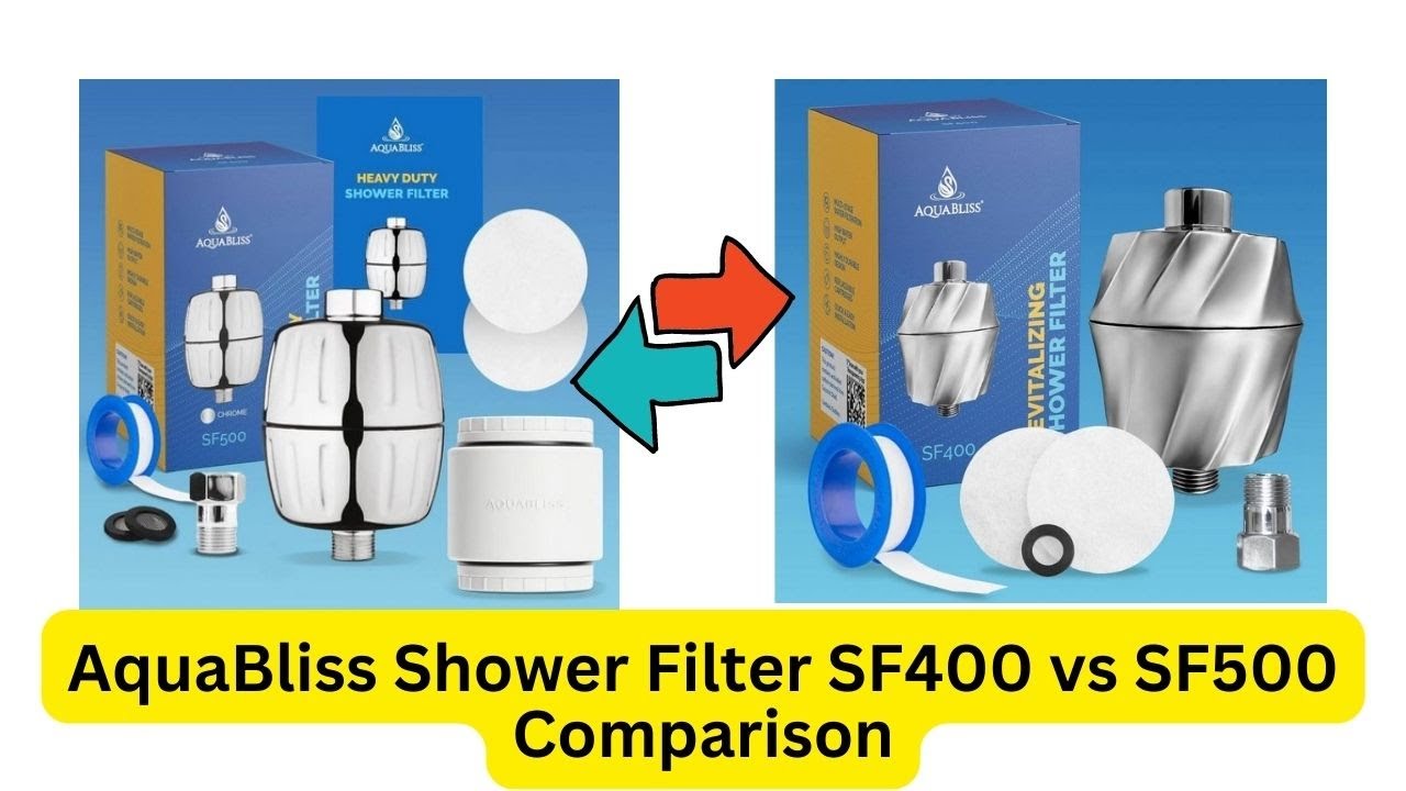 'Video thumbnail for AquaBliss Shower Filter SF400 vs SF500'