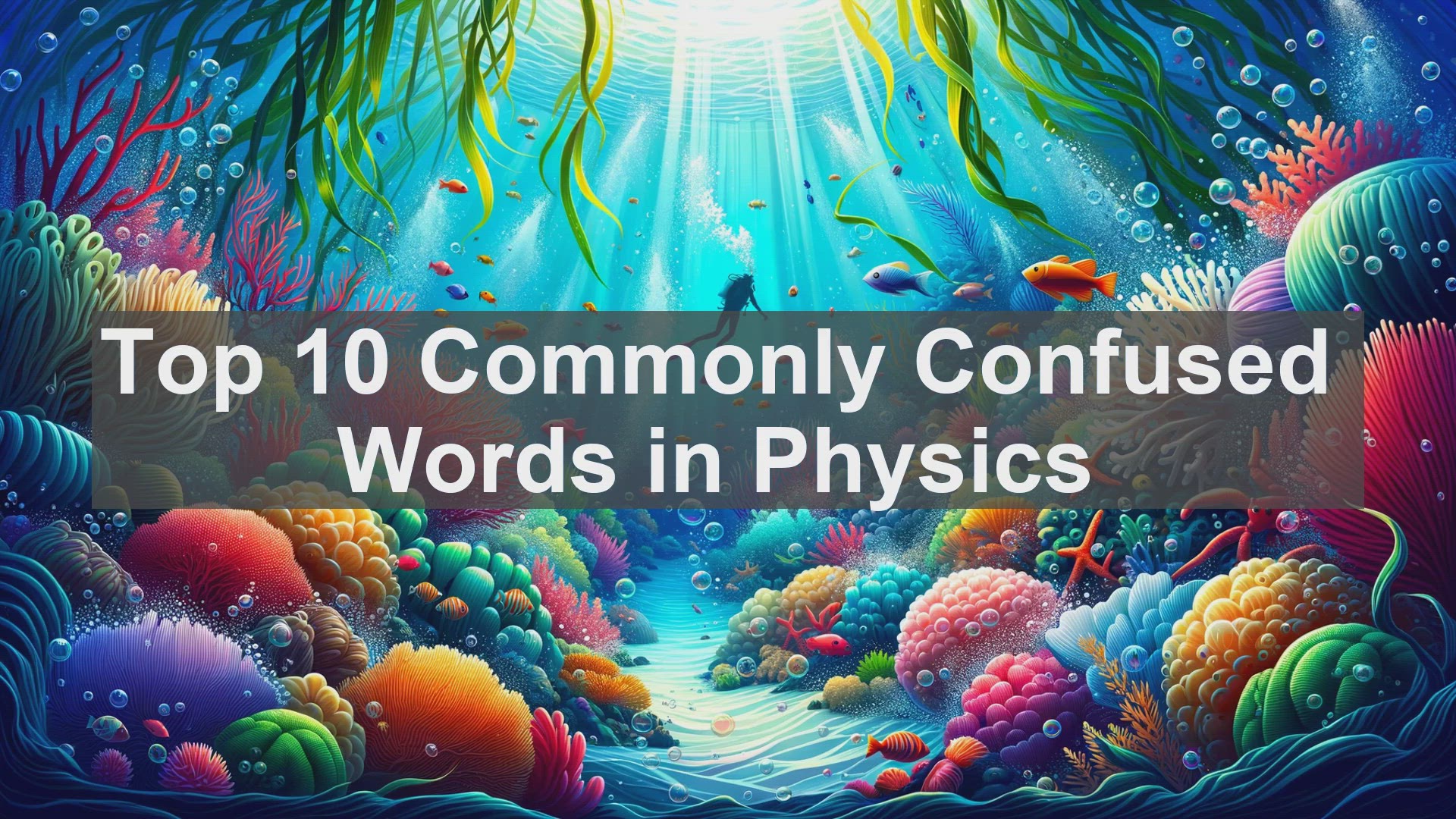 'Video thumbnail for Top 10 Commonly Confused Words in Physics'