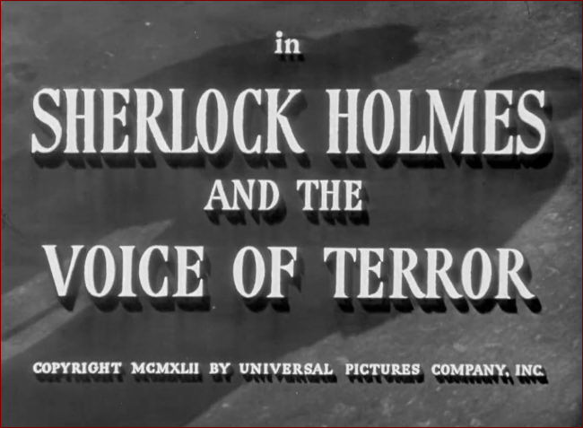 Video thumbnail for Sherlock Holmes and the Voice of Terror (1942)