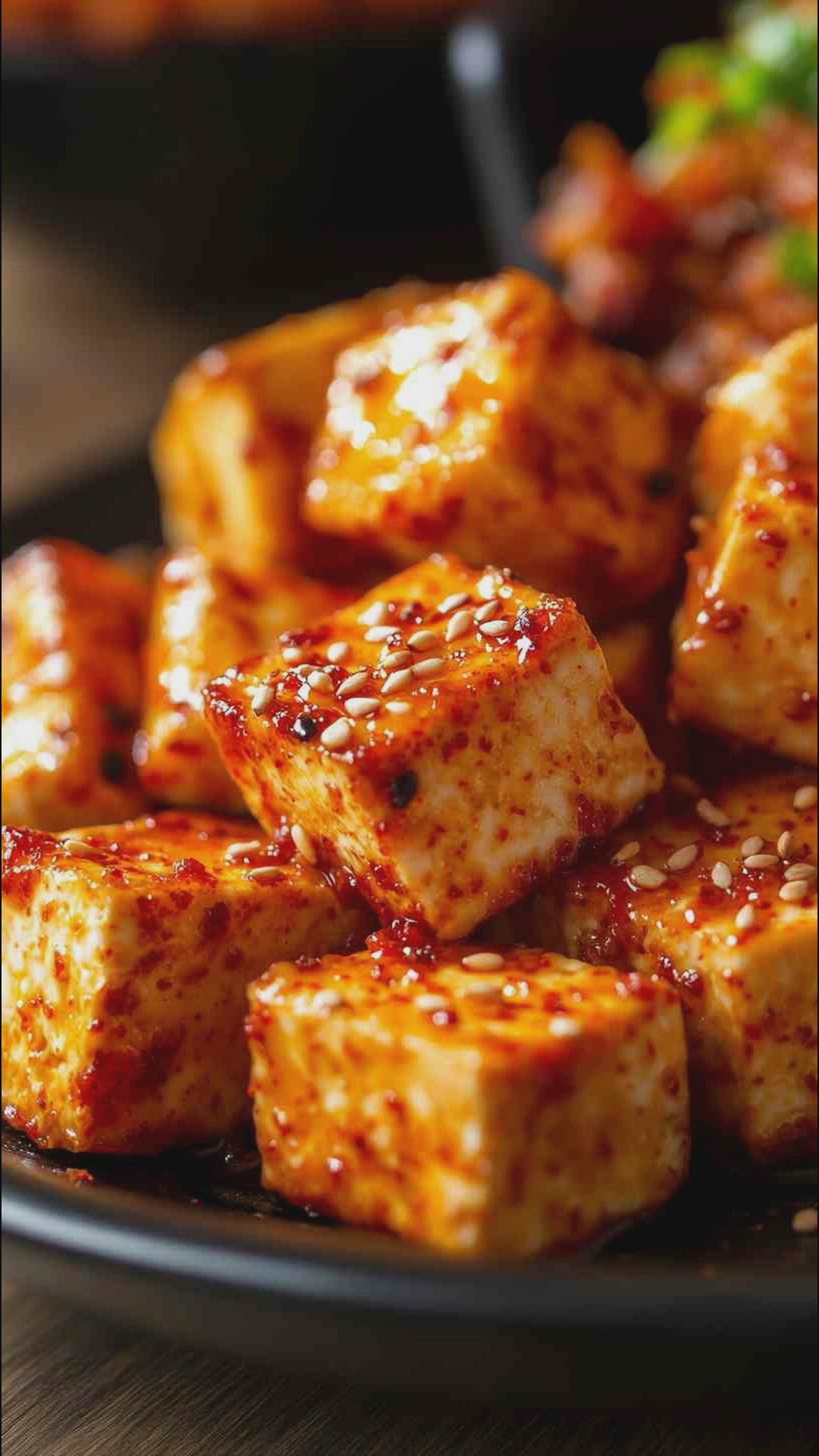 'Video thumbnail for Korean Gochujang Air Fryer Tofu Recipe'