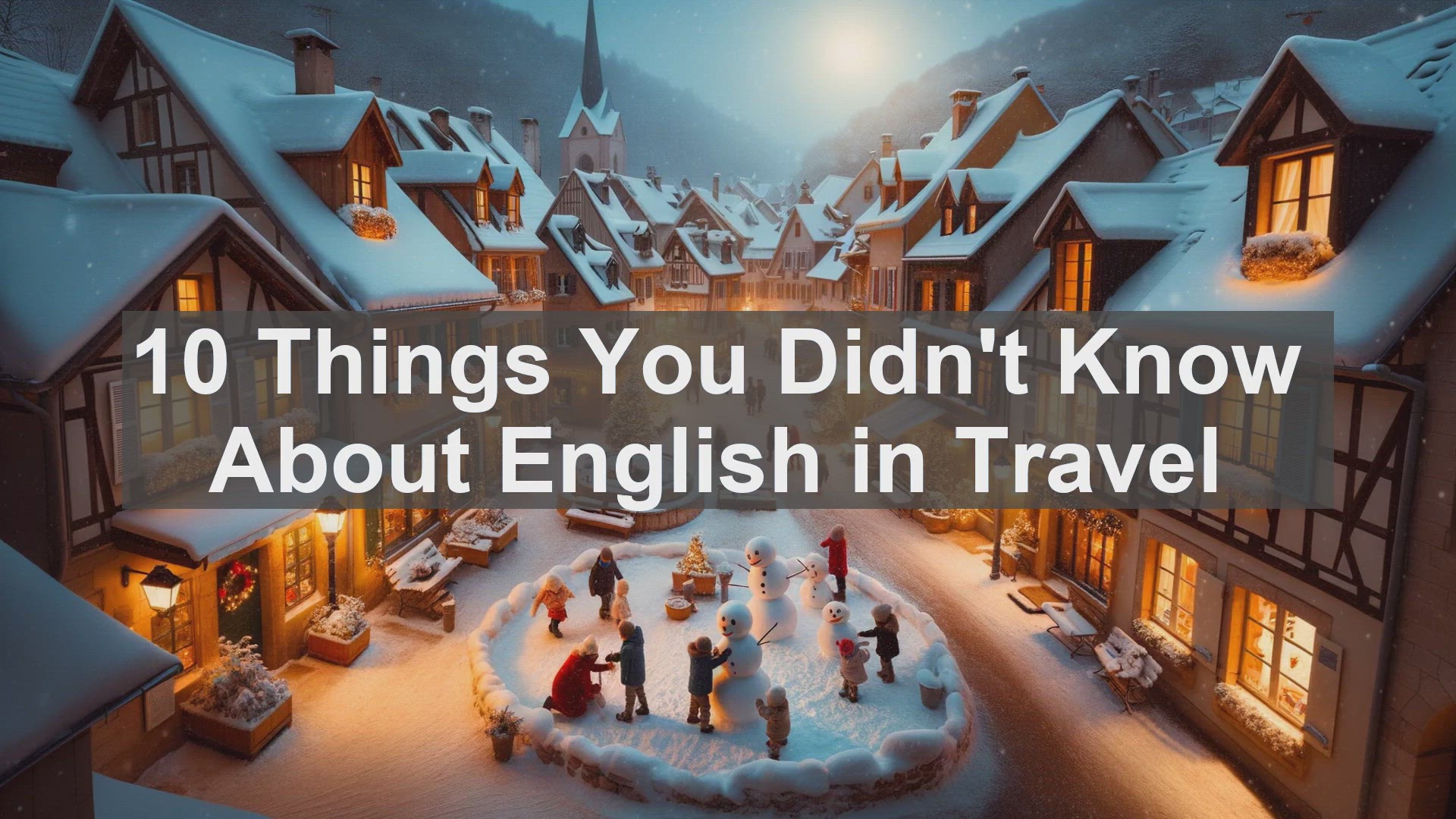 'Video thumbnail for 10 Things You Didn't Know About English in Travel '