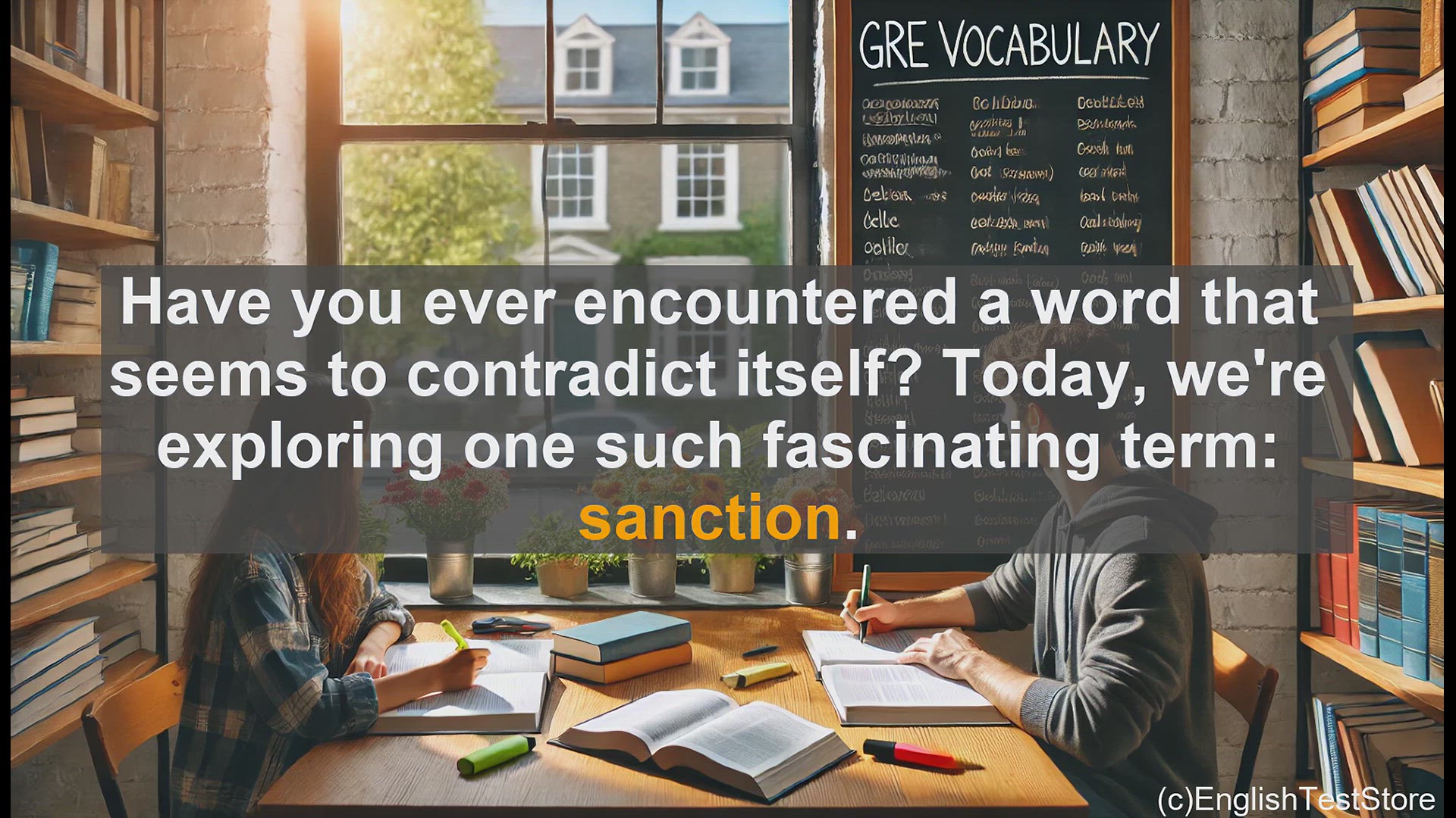 'Video thumbnail for GRE Vocabulary Lesson: Exploring the Dual Meaning of 'Sanction''