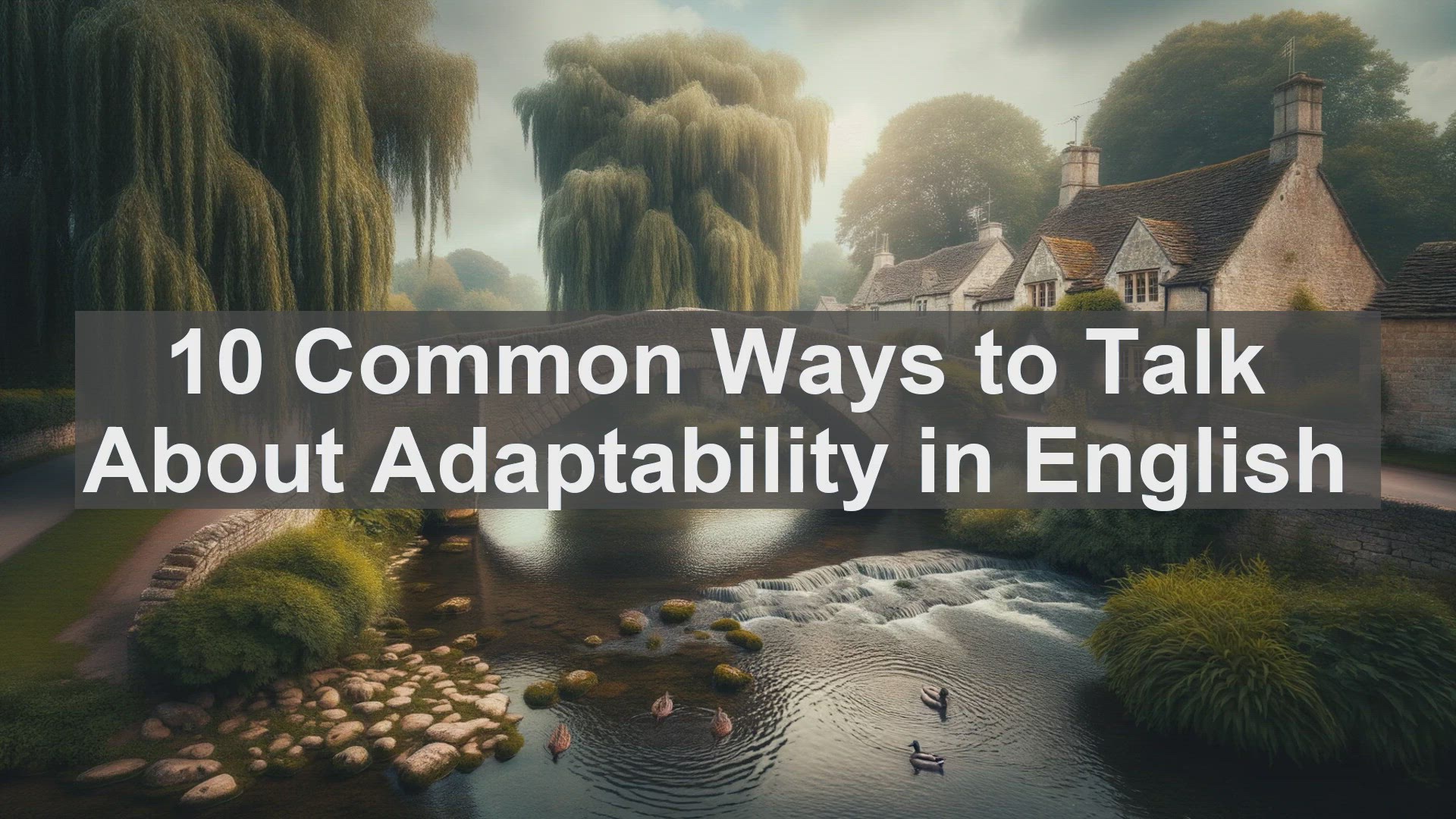 'Video thumbnail for 10 Common Ways to Talk About Adaptability in English '