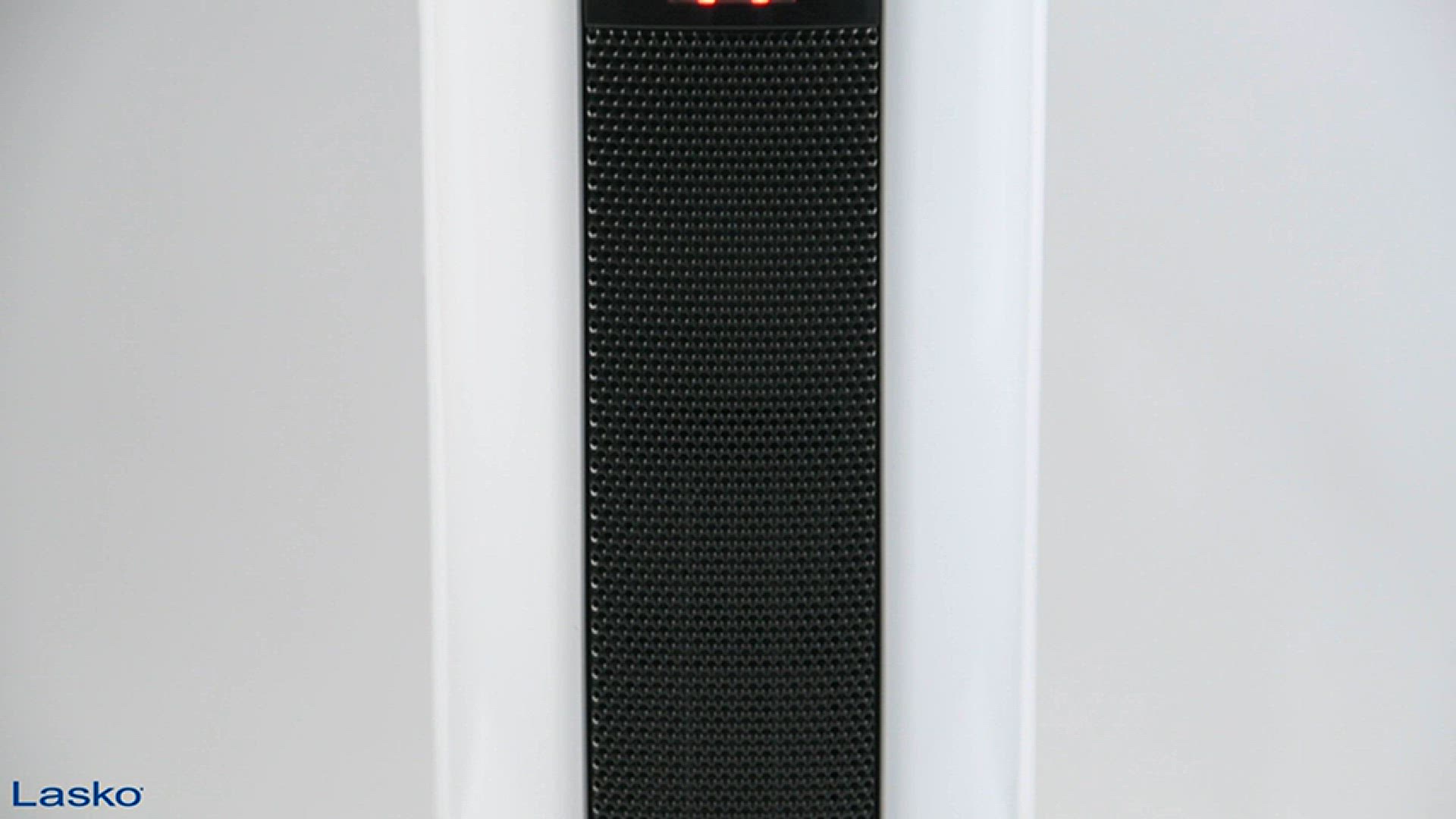 'Video thumbnail for Lasko FH500 Fan & Space Heater Combo Tower, 42 Inch, Black White - Lasko- Home & Kitchen'