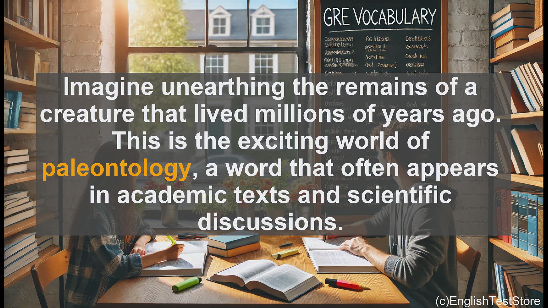 'Video thumbnail for GRE Vocabulary Lesson: Exploring the Fascinating World of Paleontology'