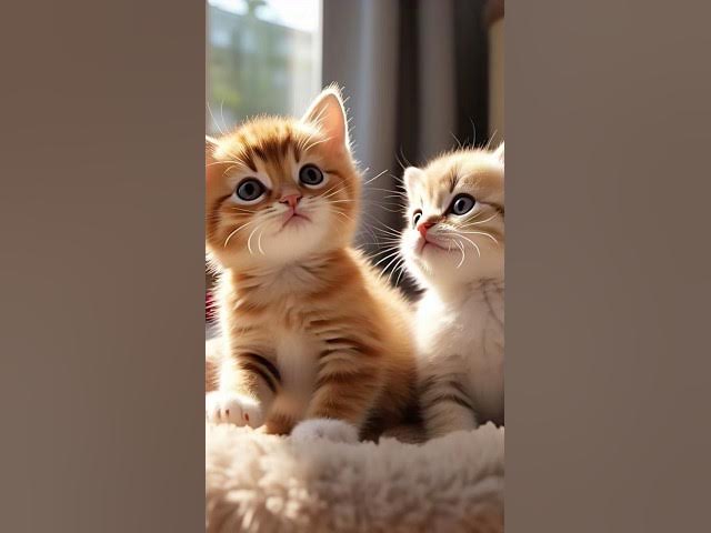 Video thumbnail for Cute Kitten Pair #pets #catlover #kitten #ytshorts #short