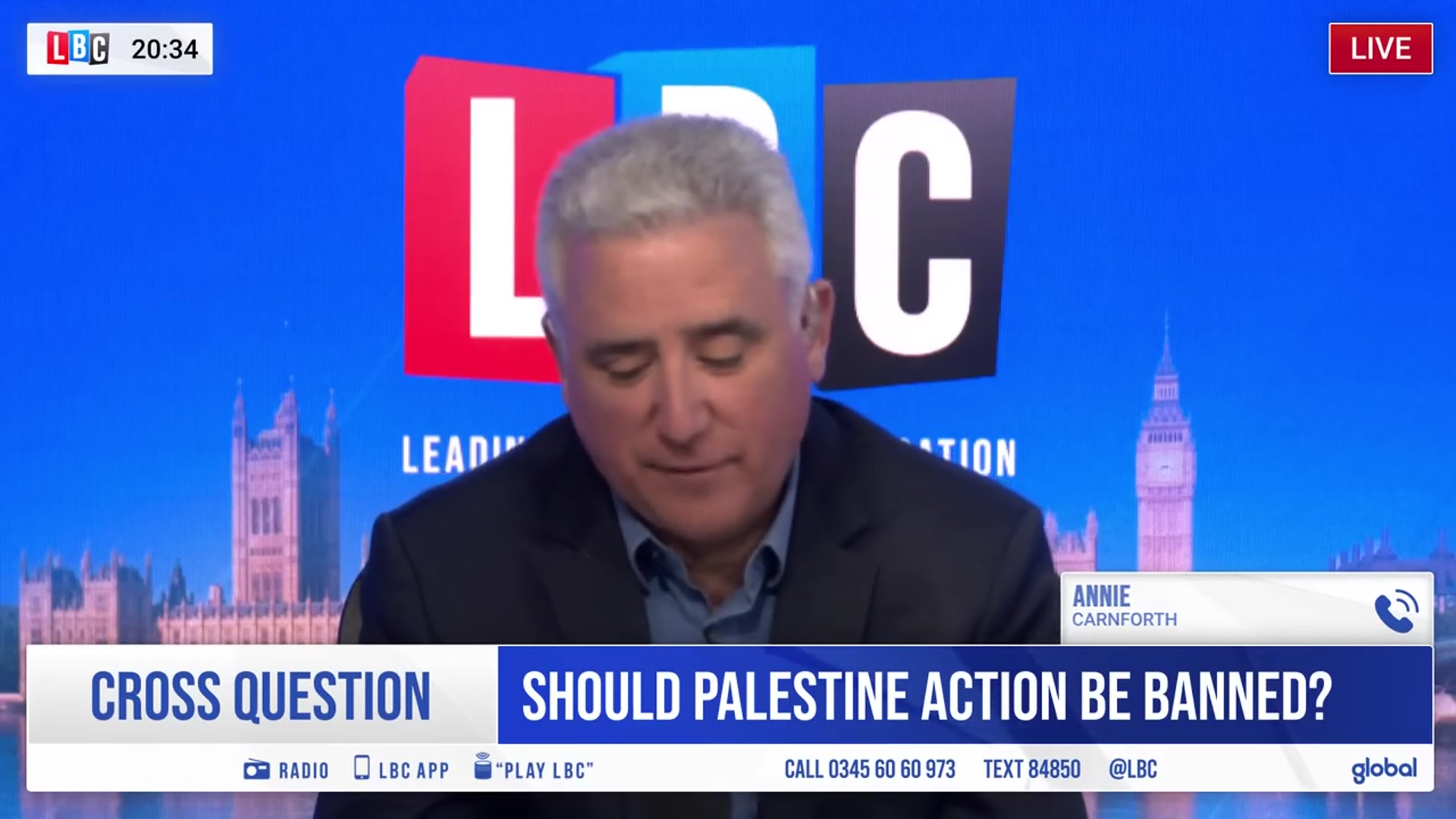 'Video thumbnail for Was the Home Secretary right to ban Palestine Action? | LBC debate'