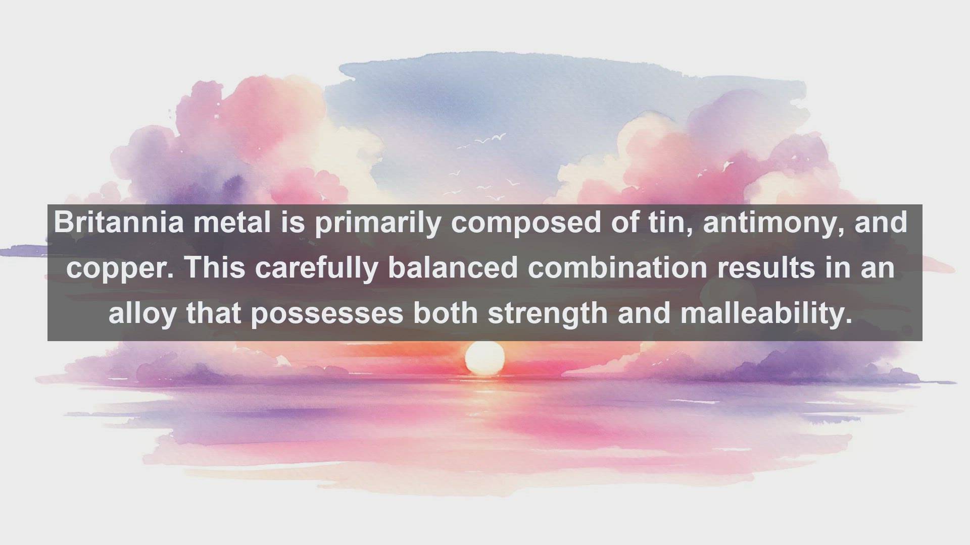'Video thumbnail for Britannia metal in science  definition and examples'