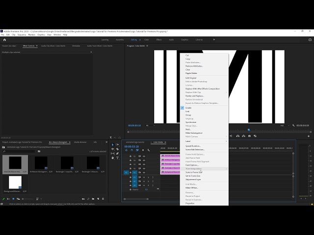 Video thumbnail for Animated Logo Tutorial for Premiere Pro - Basic Logo Animation Techniques