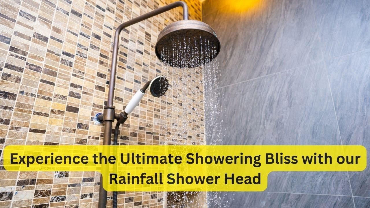 'Video thumbnail for Rainfall Shower head - Experience the Ultimate Showering Bliss'