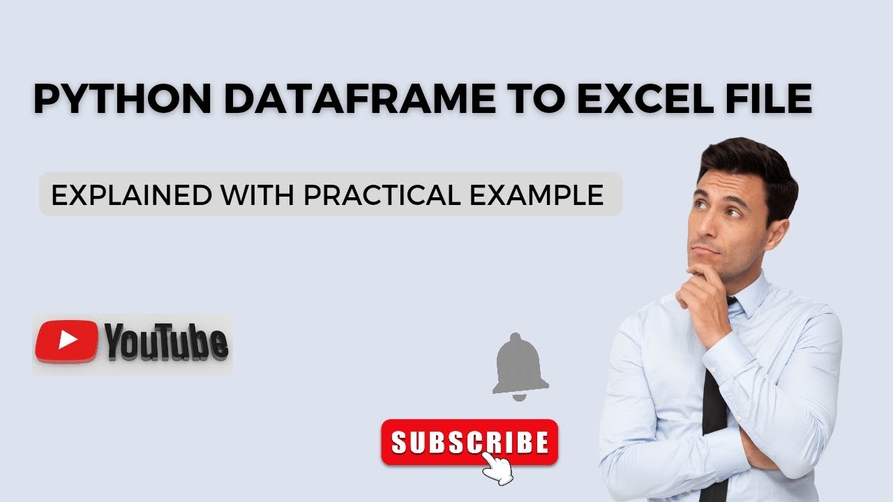 'Video thumbnail for Python Dataframe to Excel - Generate Excel File - Python Tutorial'