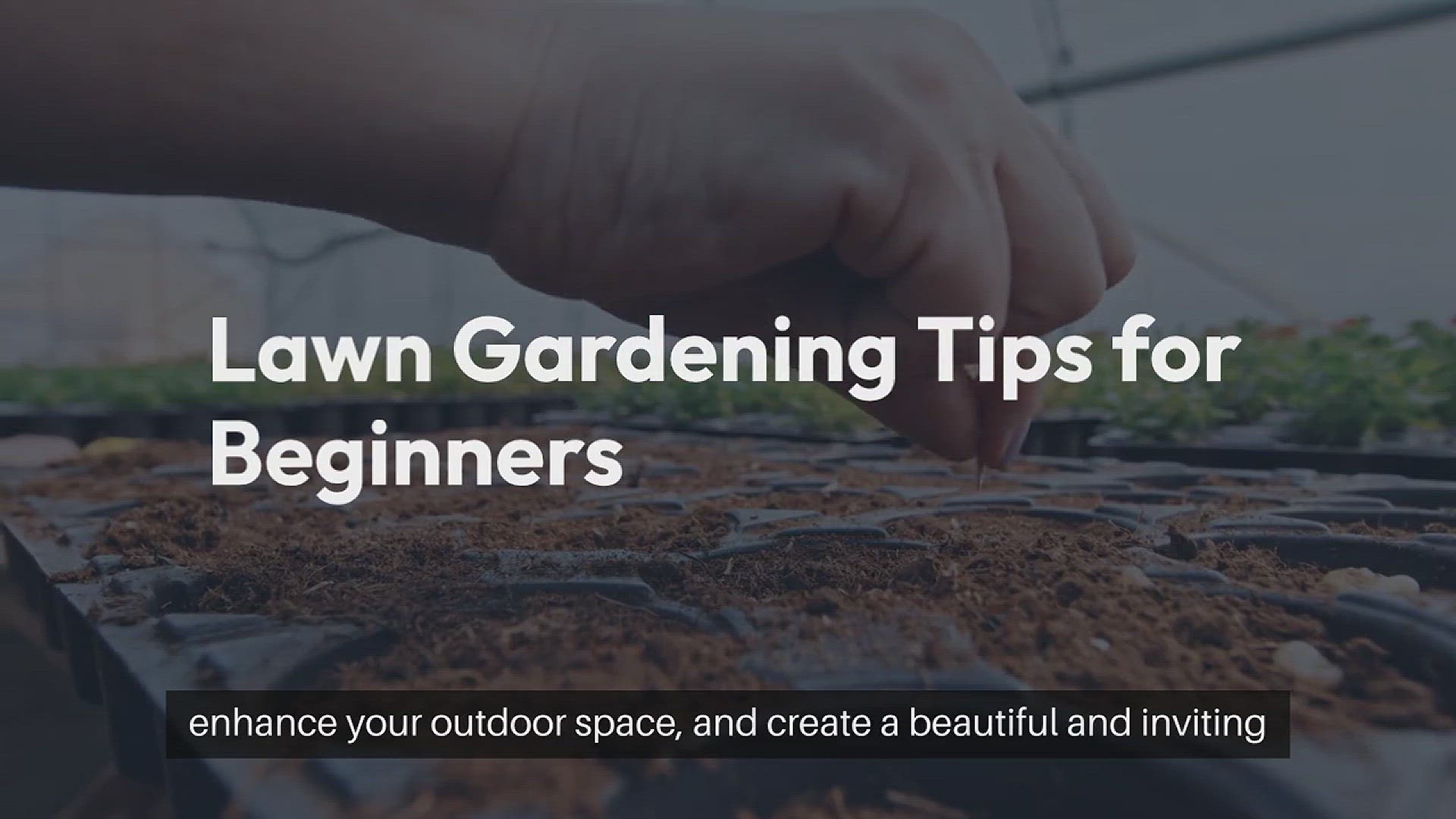 'Video thumbnail for Lawn Gardening for Beginners'