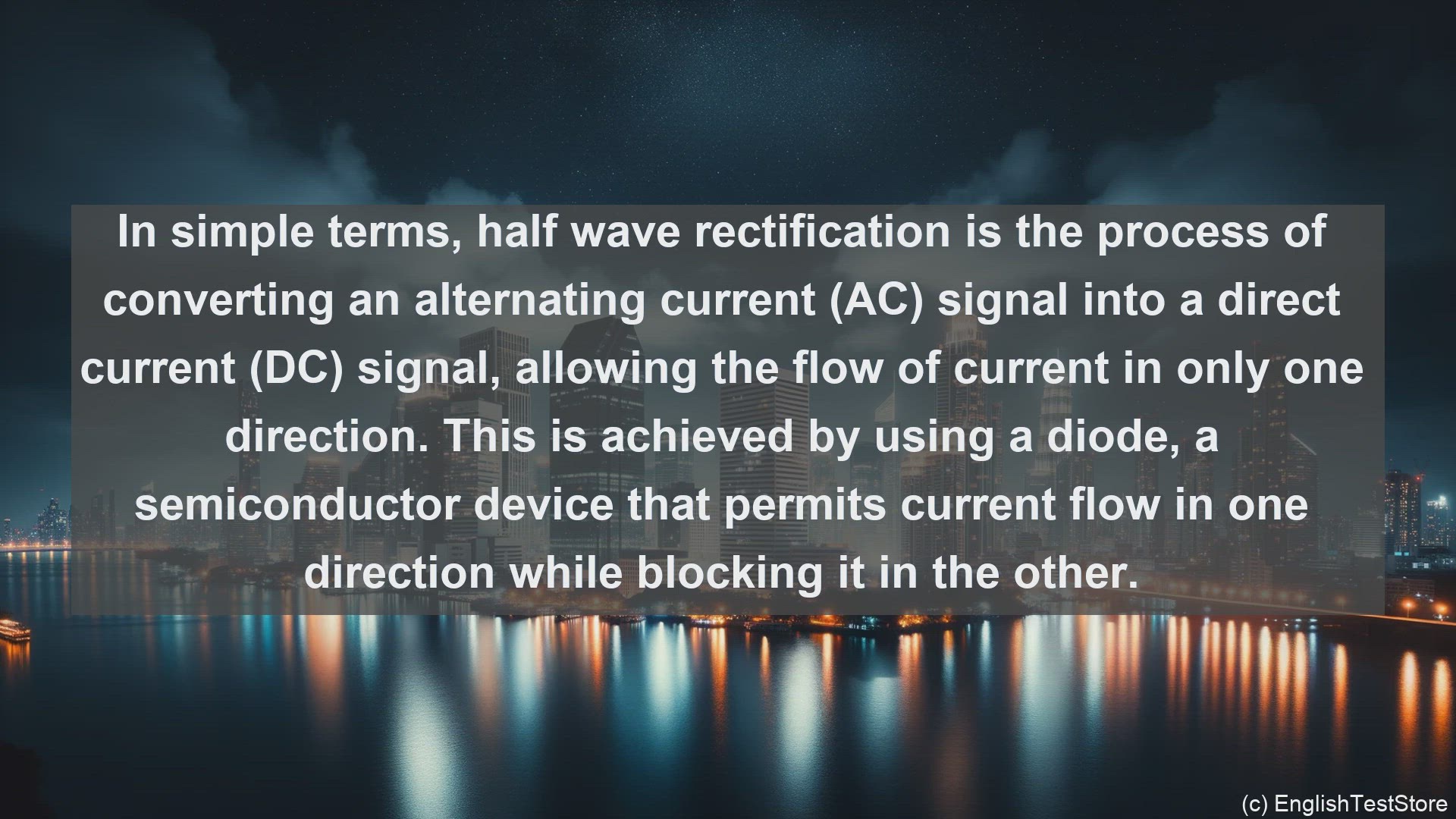 'Video thumbnail for Half wave recti in science  definition and examples'