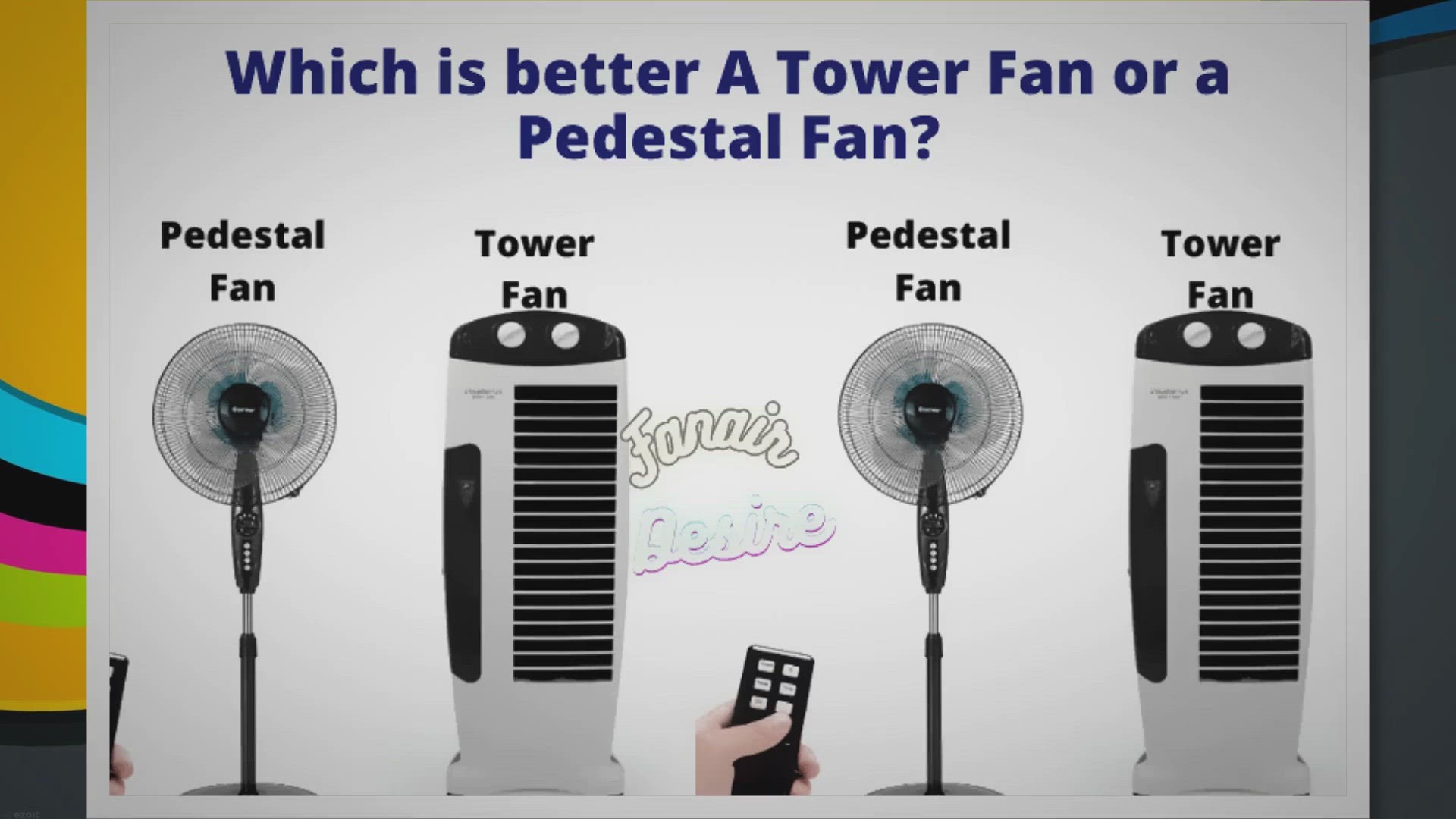 'Video thumbnail for Which is better a Tower Fan or a Pedestal Fan?'