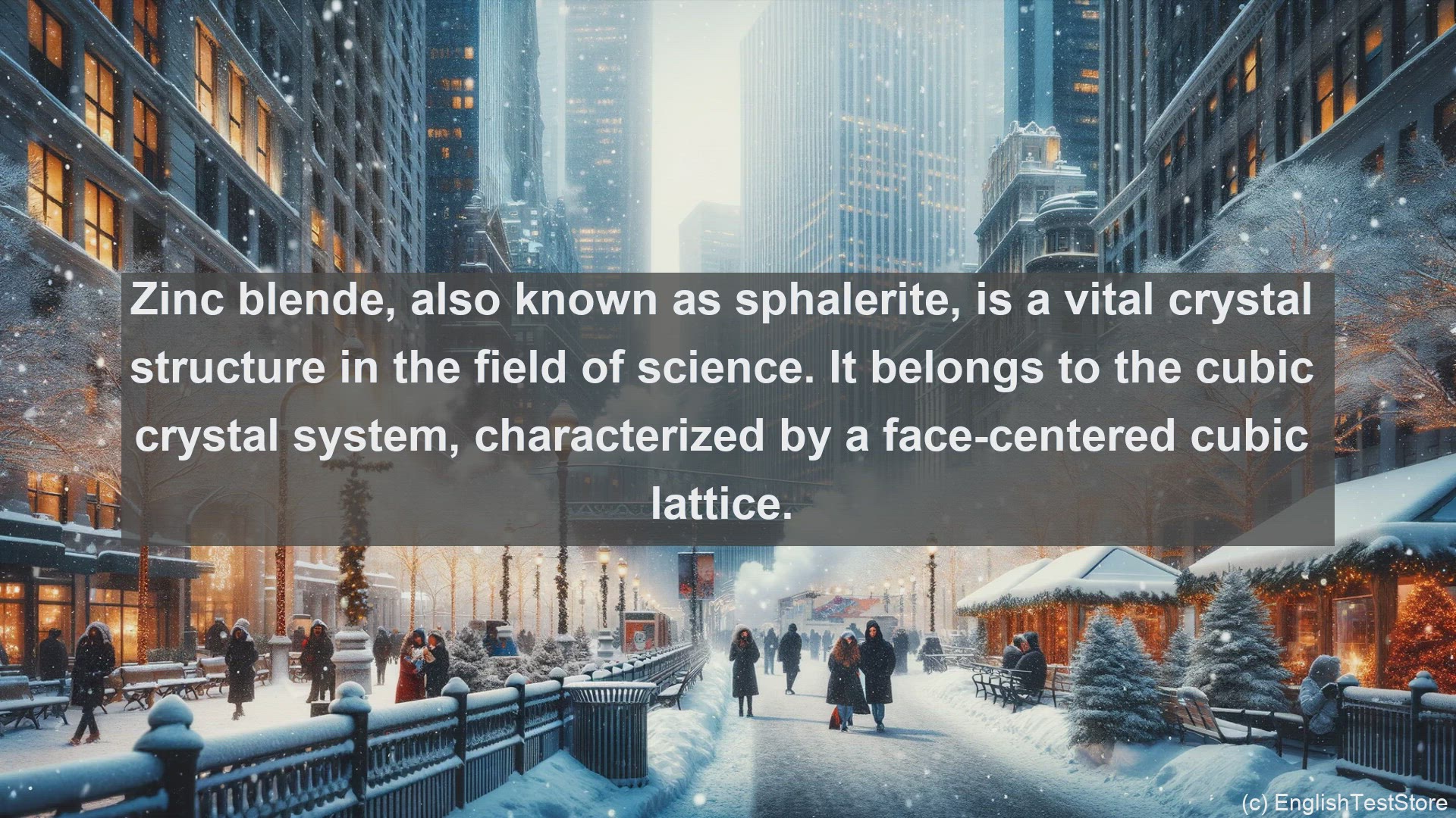 'Video thumbnail for Zinc blende in science  definition and examples'