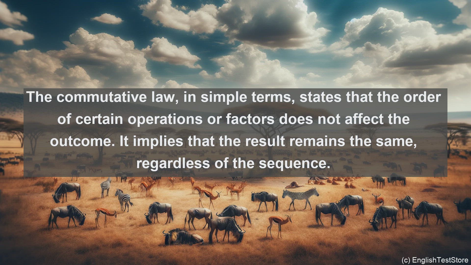 'Video thumbnail for Commutative law in science  definition and examples'