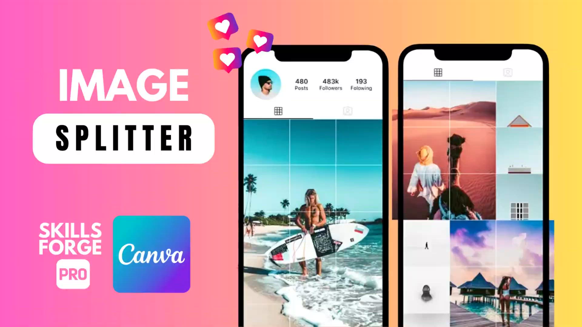 'Video thumbnail for How to Create a Perfect Instagram Split Using Canva EASY & FREE!'