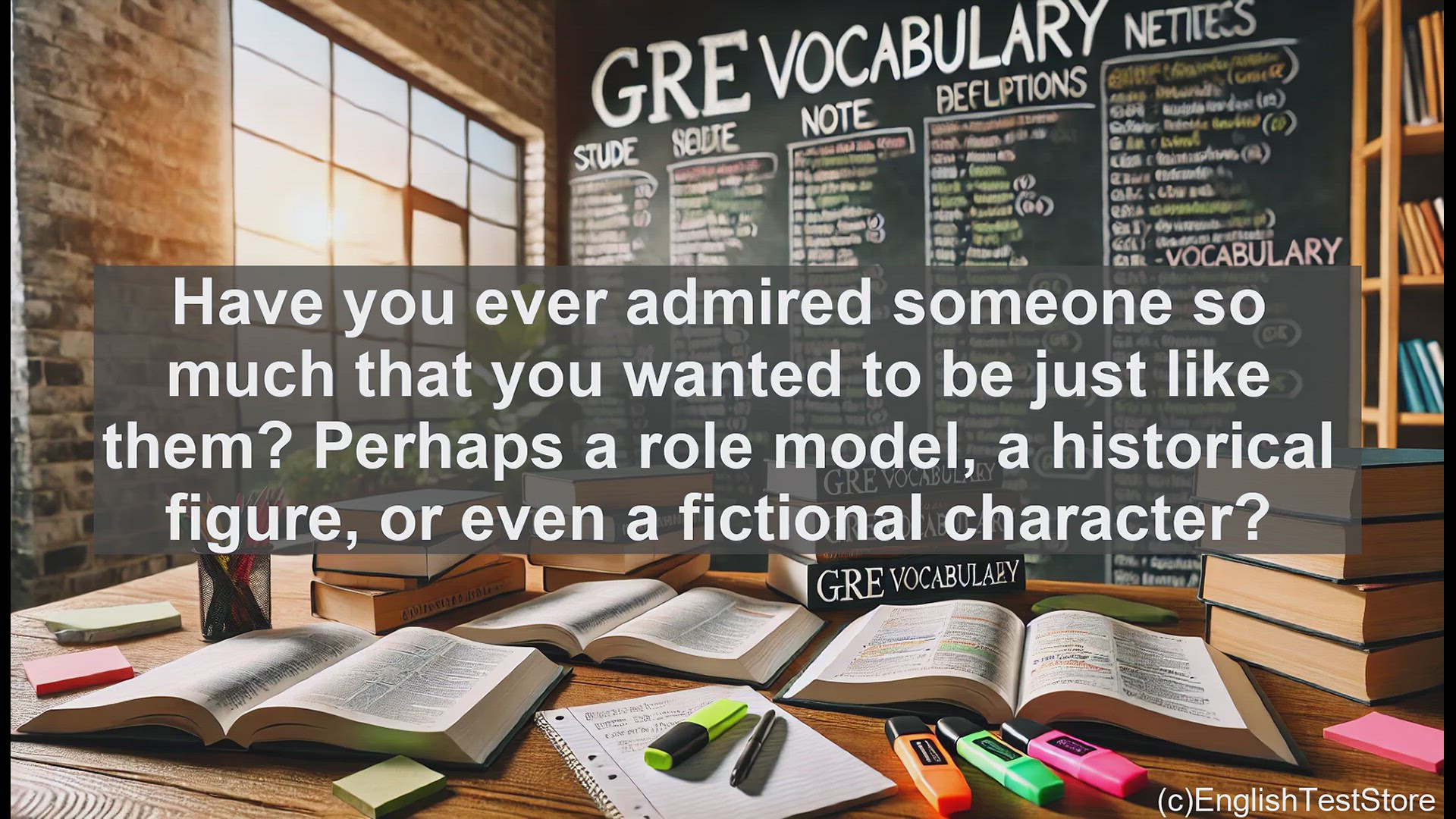 'Video thumbnail for GRE Vocabulary Lesson: Emulate - The Power of Imitation and Aspiration'
