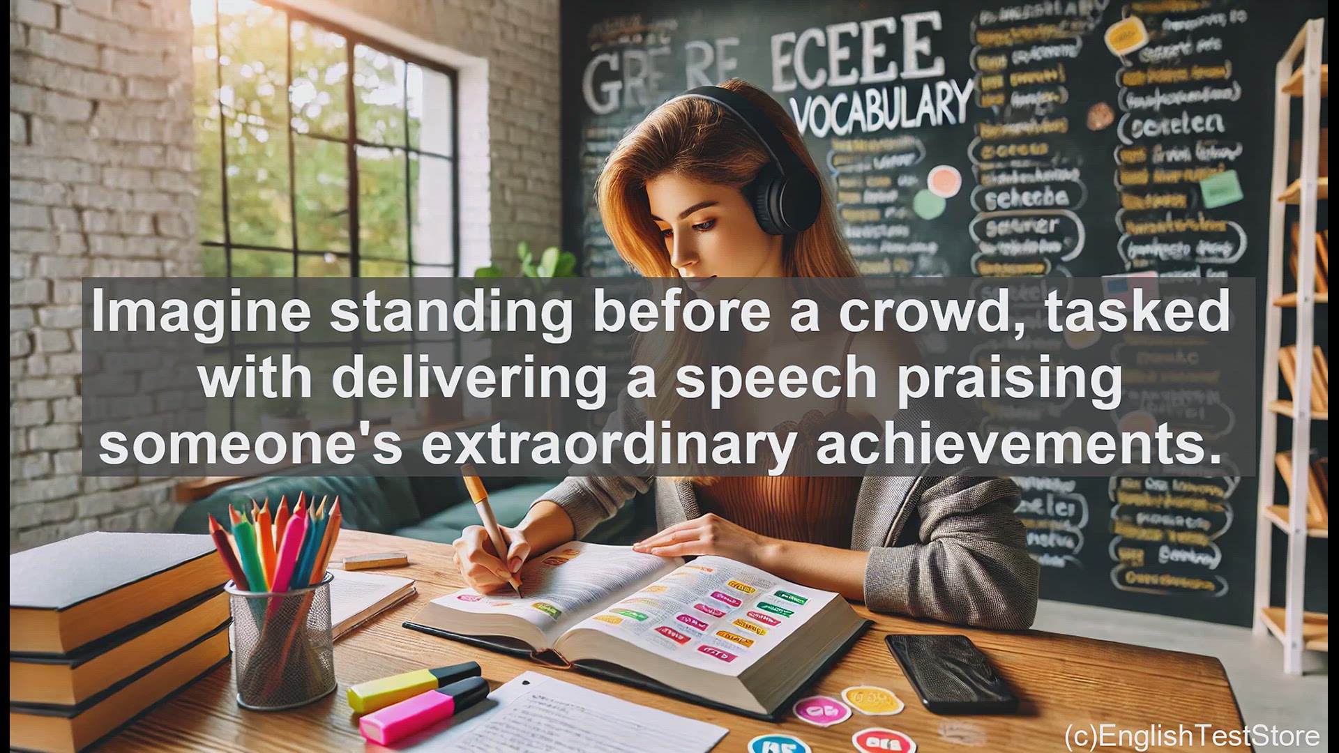 'Video thumbnail for GRE Vocabulary Lesson: Mastering the Art of Praise - Exploring the Power of Encomium'