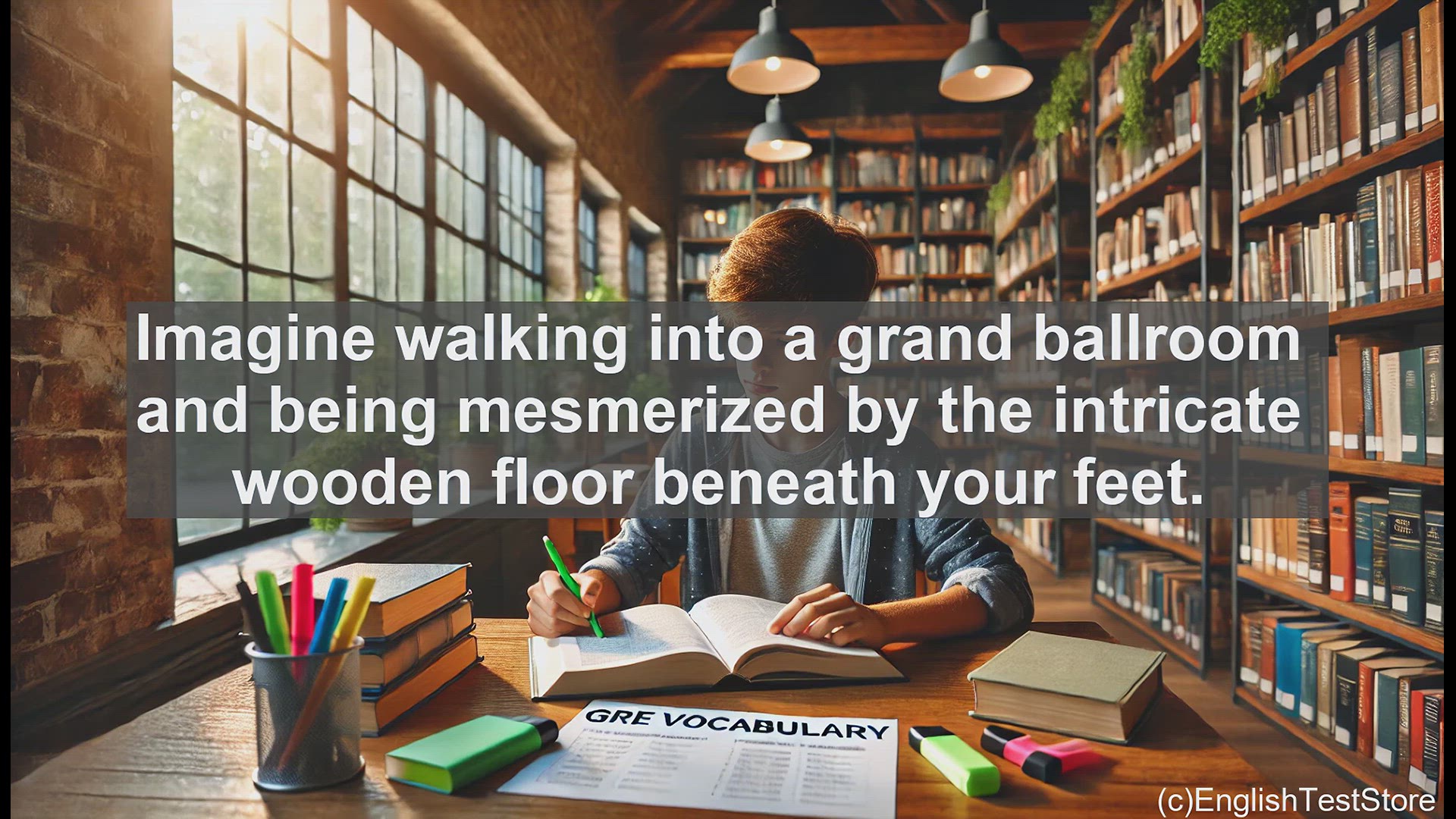 'Video thumbnail for GRE Vocabulary Lesson: Exploring the Elegant World of Parquet Flooring'