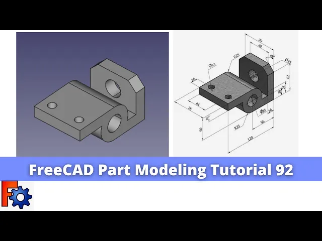 'Video thumbnail for FreeCAD Part Modeling Tutorial 92 | FreeCAD Tutorial | Mechnexus |'