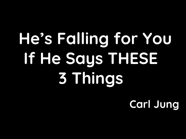 Video thumbnail for 3 Phrases That Mean He’s Falling for You – Carl Jung’s Hidden Signs of Love