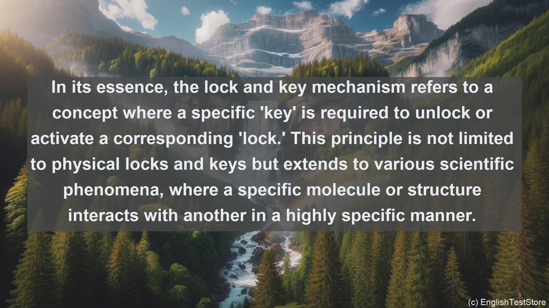 'Video thumbnail for Lock and key mechanism in science  definition and examples'