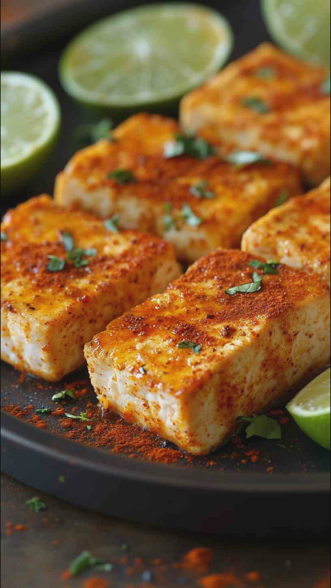 'Video thumbnail for Chili Lime Air Fryer Tofu Recipe'
