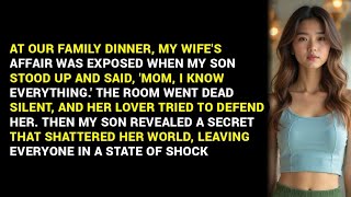 Video thumbnail for My Wife’s Affair Exposed at Our Family Dinner. My Son's Revelation Destroyed Her World.