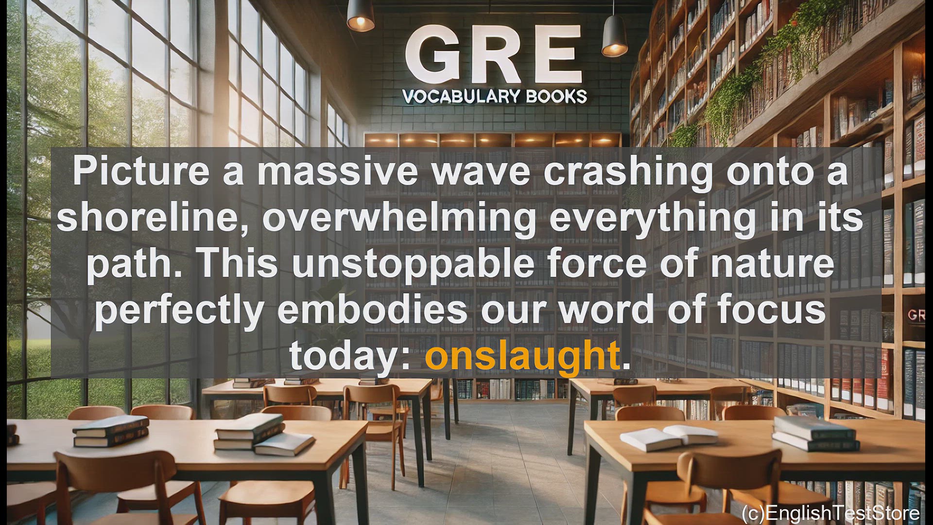 'Video thumbnail for GRE Vocabulary Lesson: Unleashing the Power of Onslaught'