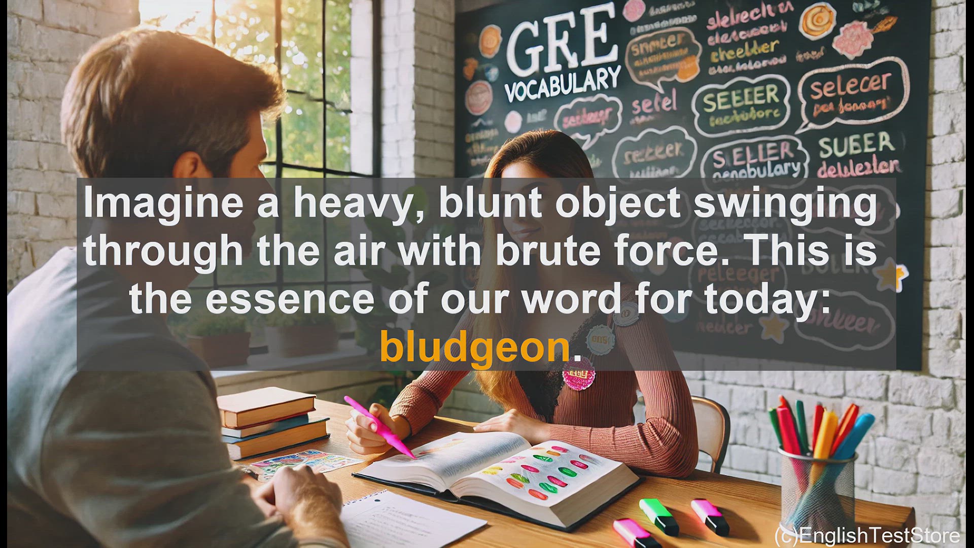 'Video thumbnail for GRE Vocabulary Lesson: The Essence of Bludgeon - A Forceful Word'