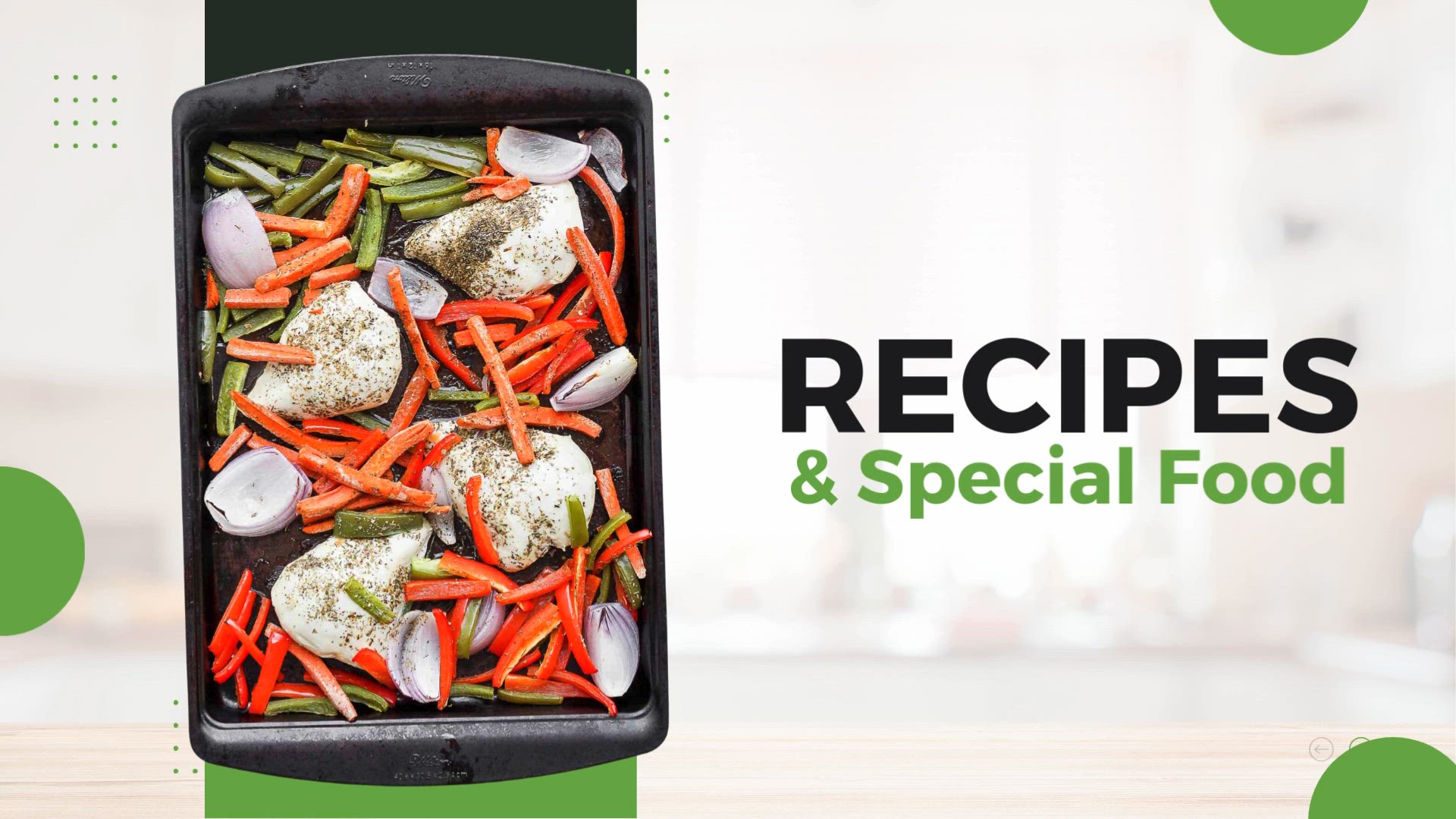 'Video thumbnail for Sheet Pan : Chicken with Veggies'
