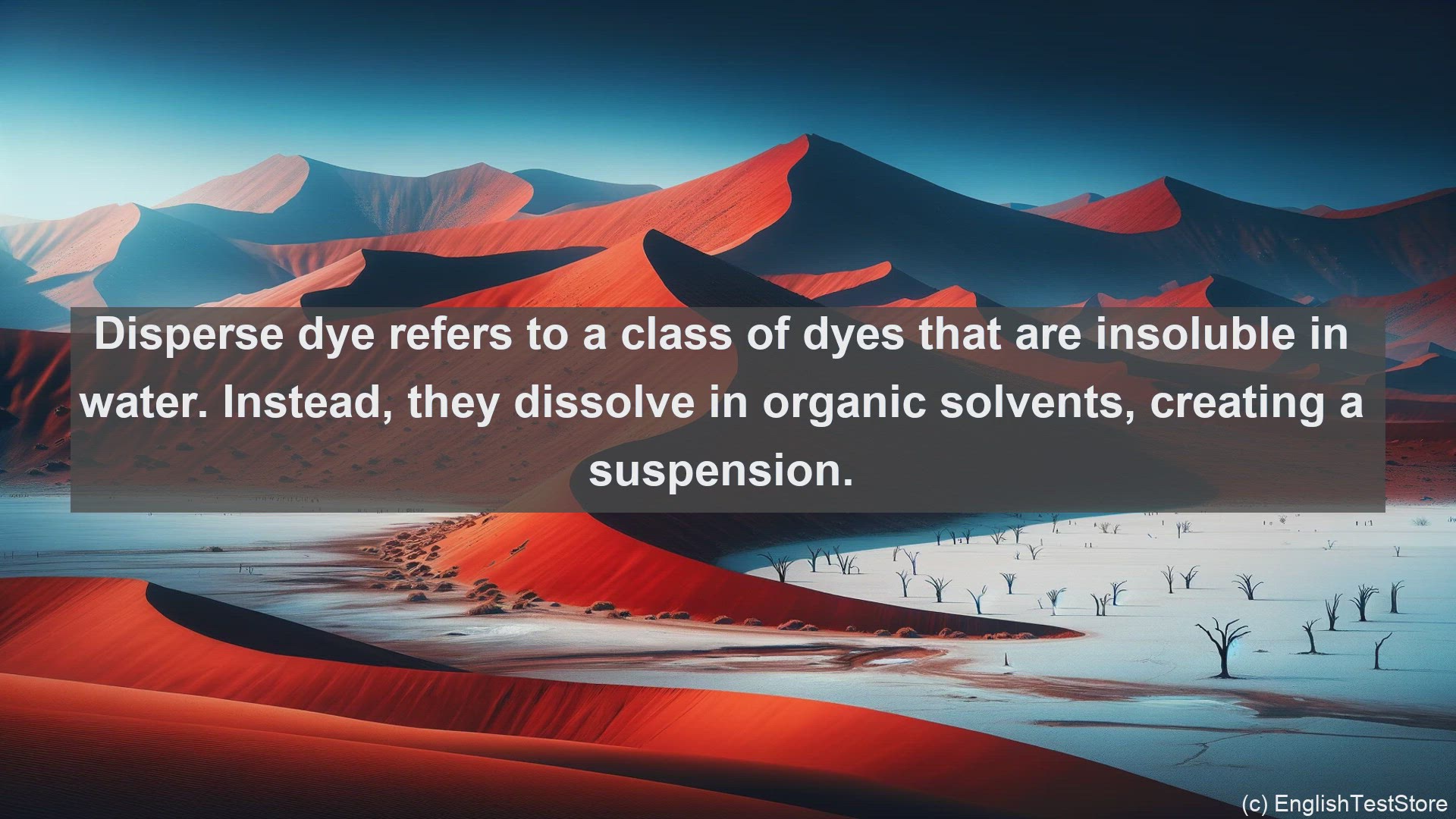 'Video thumbnail for Disperse dye in science  definition and examples'