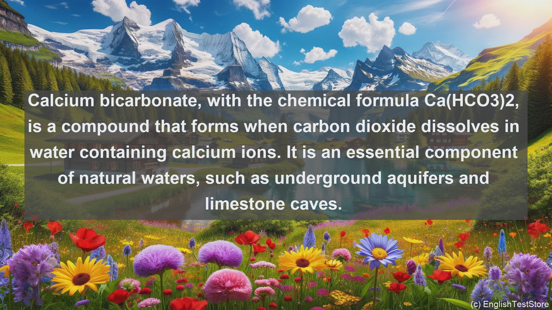 'Video thumbnail for Calcium bicarbonate in science  definition and examples'