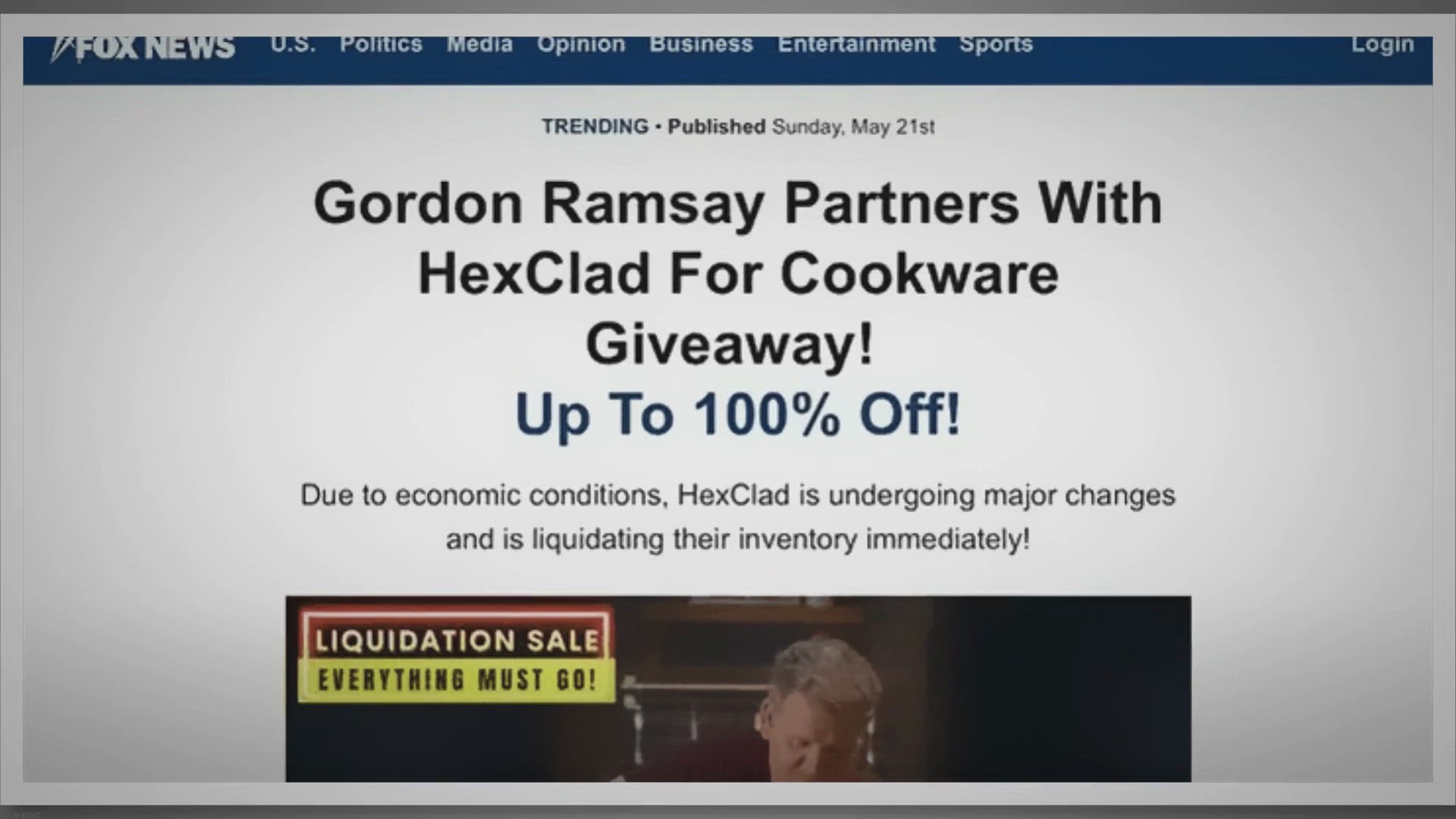 Beware Of The Gordon Ramsay HexClad Cookware Giveaway Scam