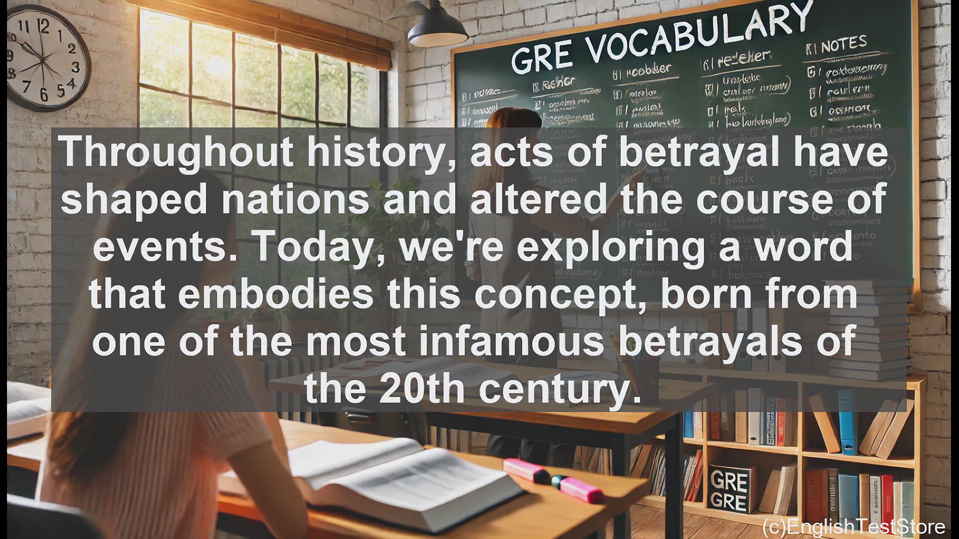 'Video thumbnail for GRE Vocabulary Lesson: Quisling - The Infamous Traitor's Legacy'