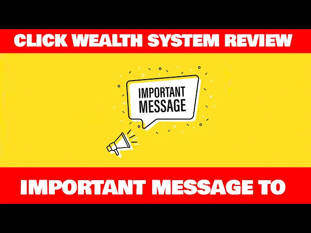 'Video thumbnail for Important Message To - click wealth system review'