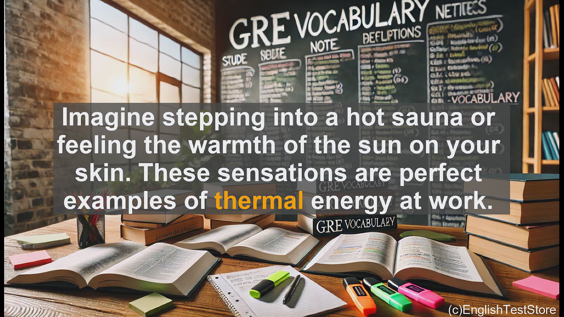 'Video thumbnail for GRE Vocabulary Lesson: Exploring the Meaning and Usage of 'Thermal''