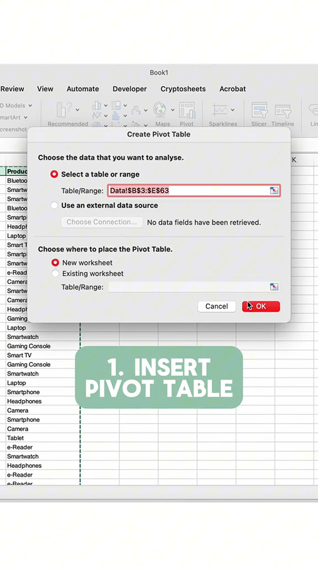 Video thumbnail for Add a timeline to your #Excel table to show only period of time you are interested in