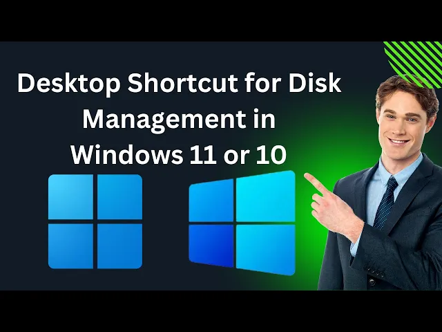 'Video thumbnail for How to Create a Desktop Shortcut for Disk Management in Windows 11 or 10 | GearUpWindows Tutorial'