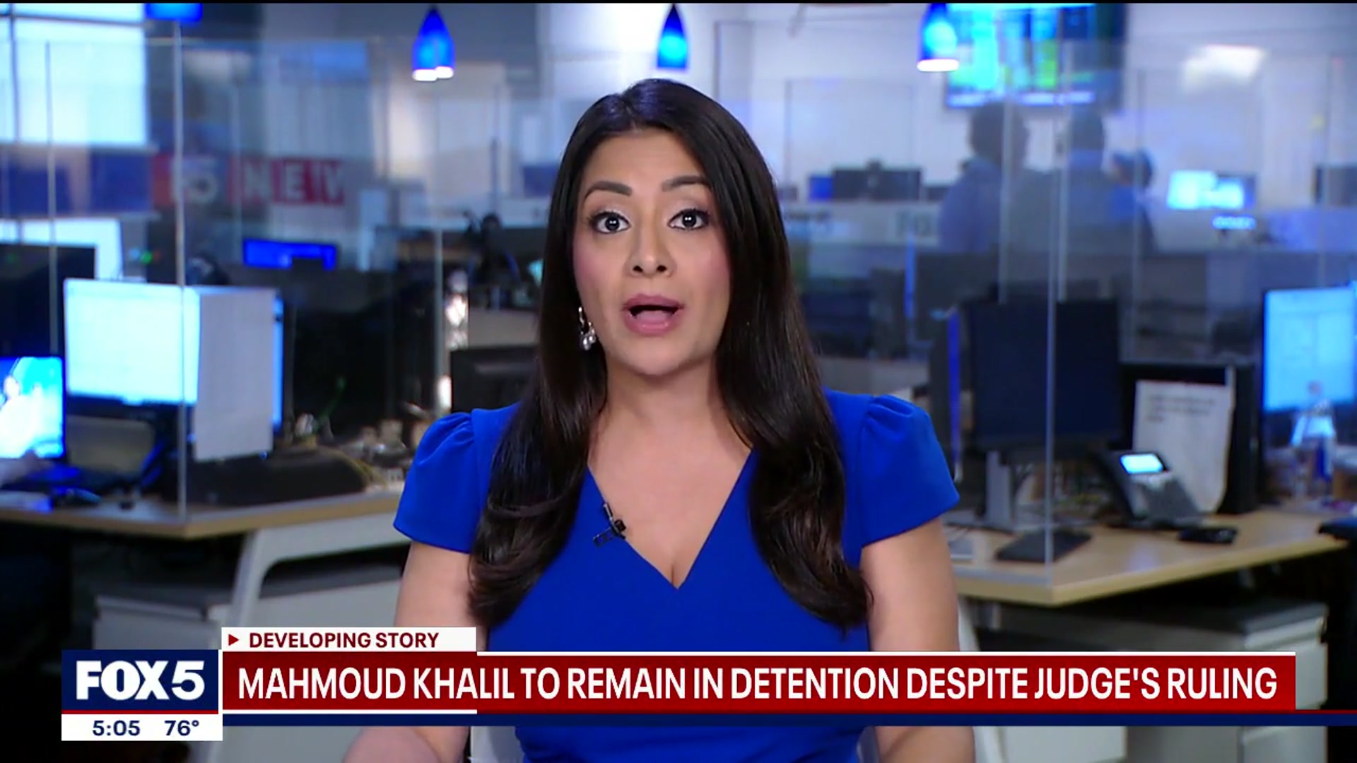 'Video thumbnail for Mahmoud Khalil remains detained despite judge's ruling'