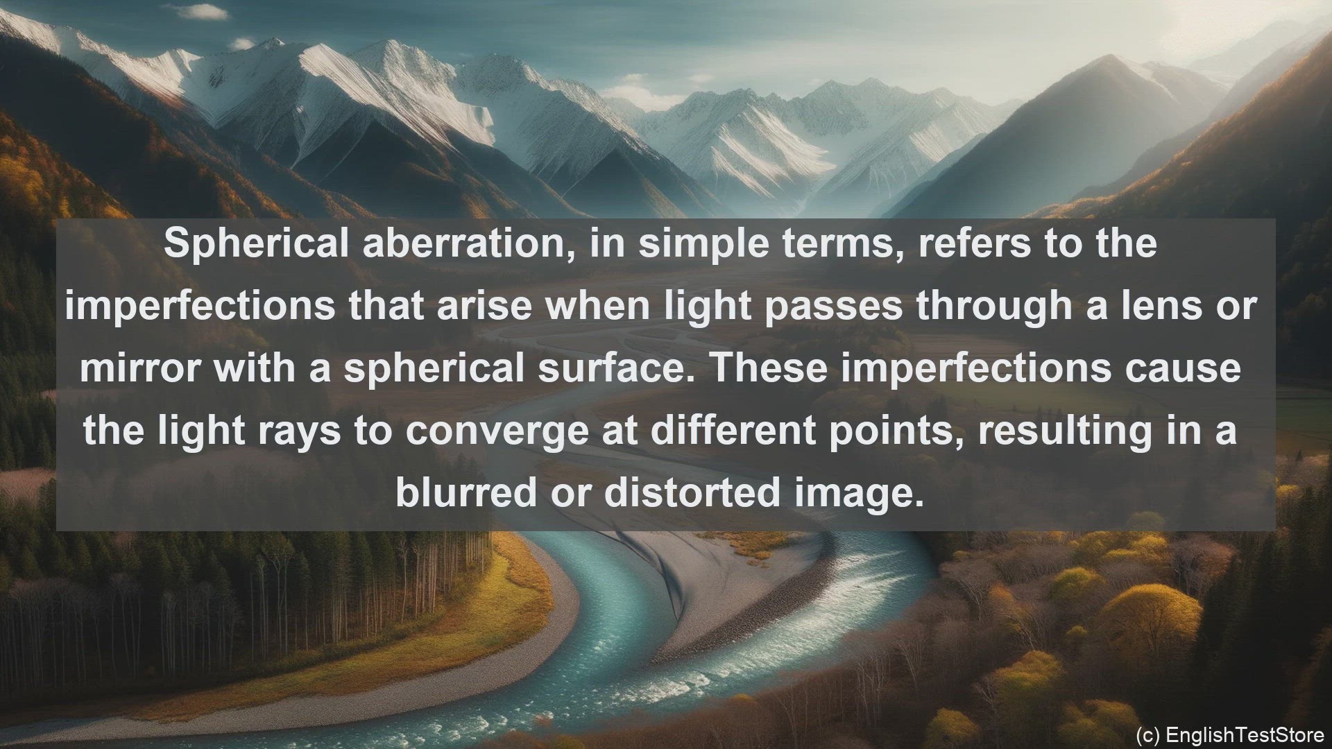 'Video thumbnail for Spherical aberration in science  definition and examples'