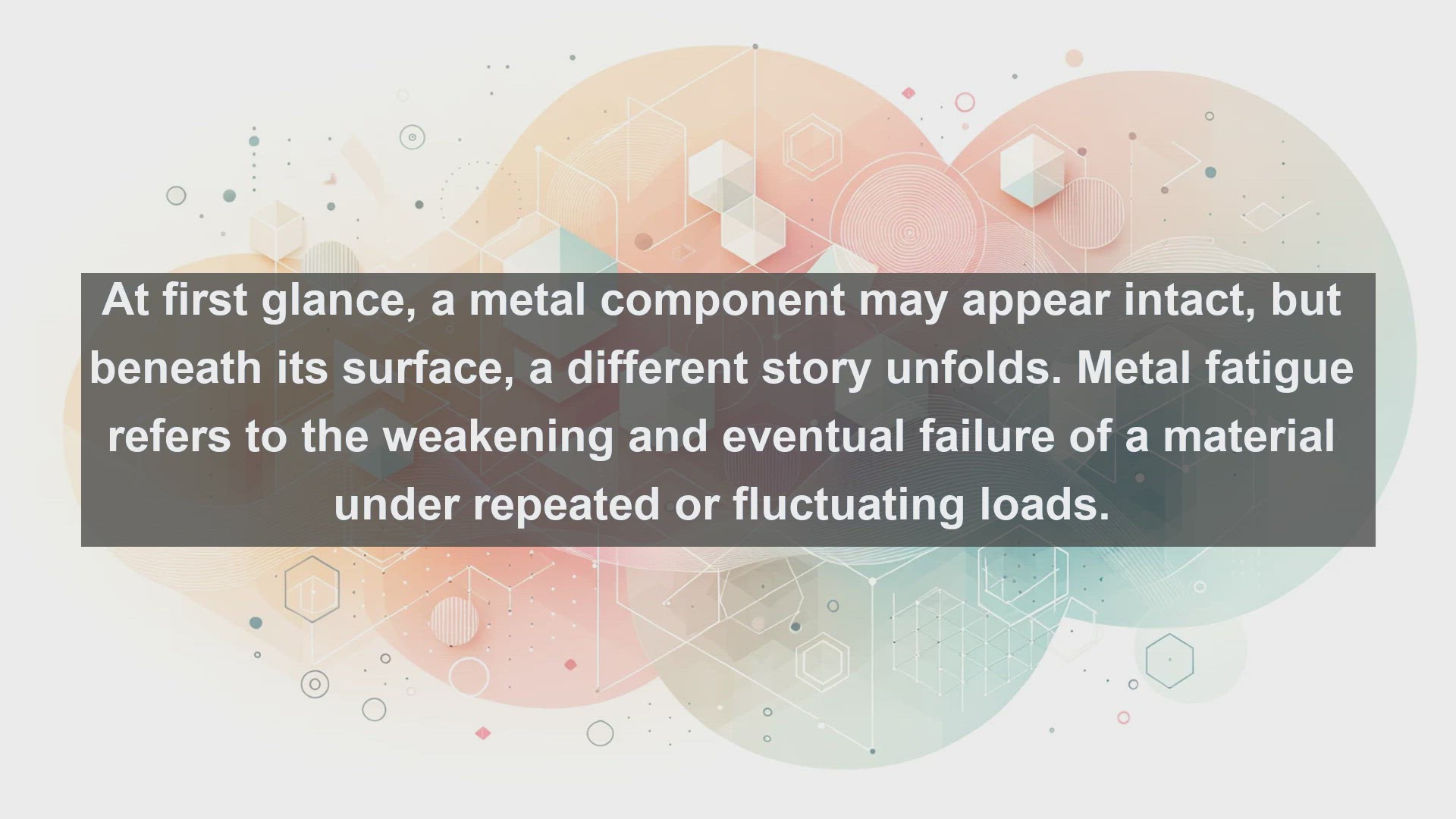 'Video thumbnail for Metal fatigue in science  definition and examples'