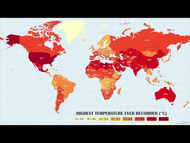 Video thumbnail for The Highest Temperatures Ever Recorded