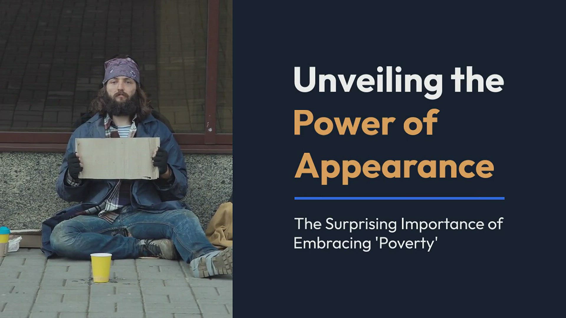 'Video thumbnail for Why Looking “Poor” Is Important'