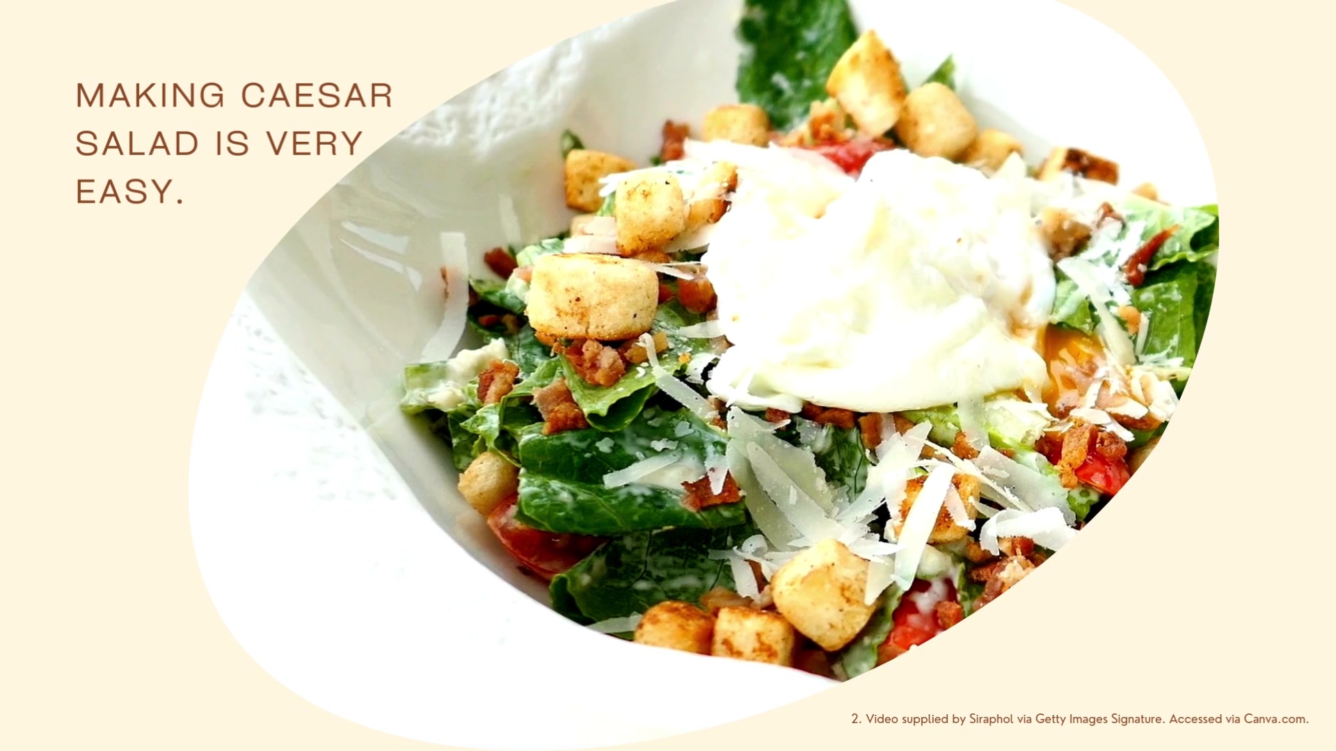 'Video thumbnail for Caesar Salad Recipe'