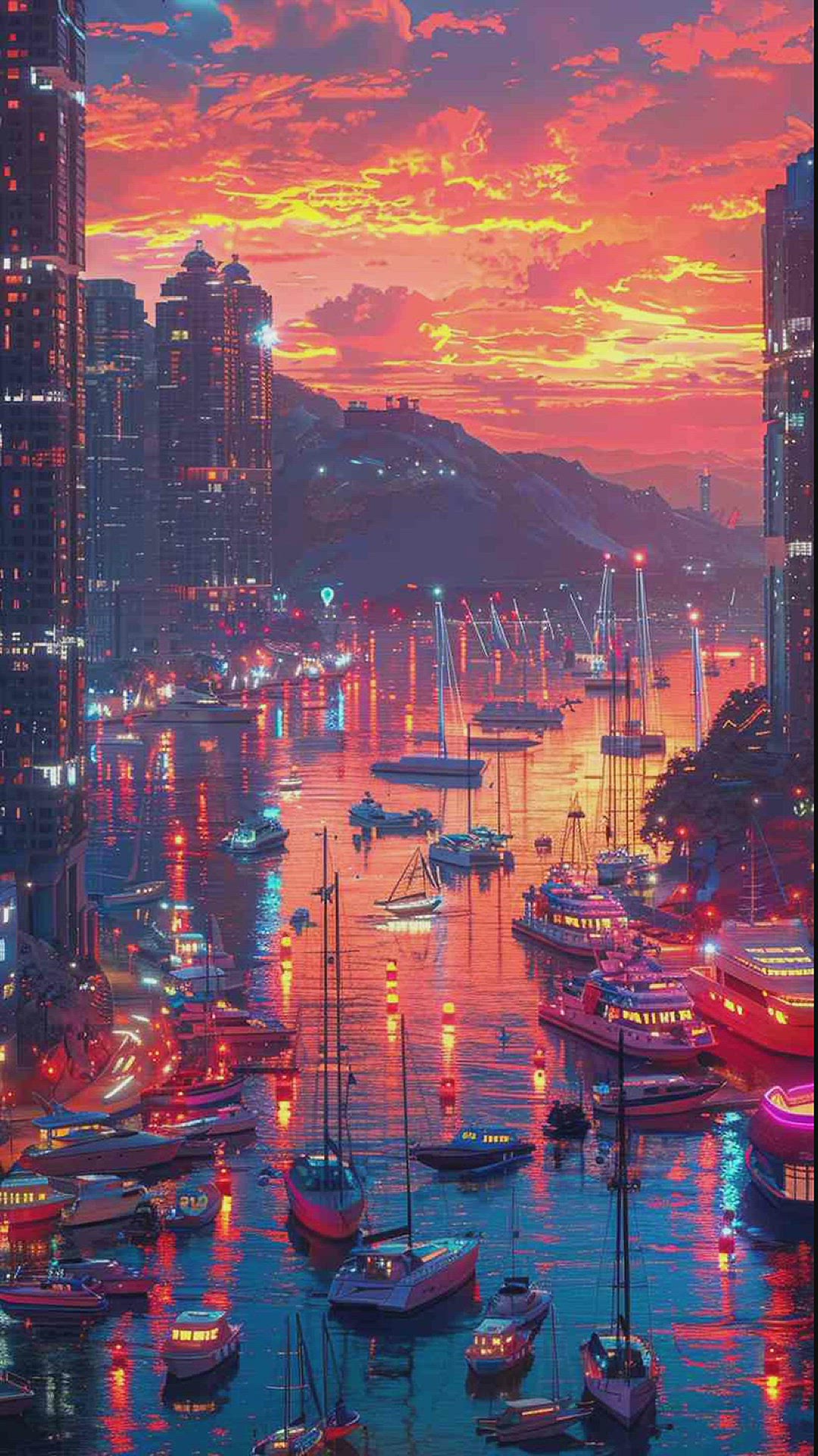 'Video thumbnail for wallpaper with boats on'