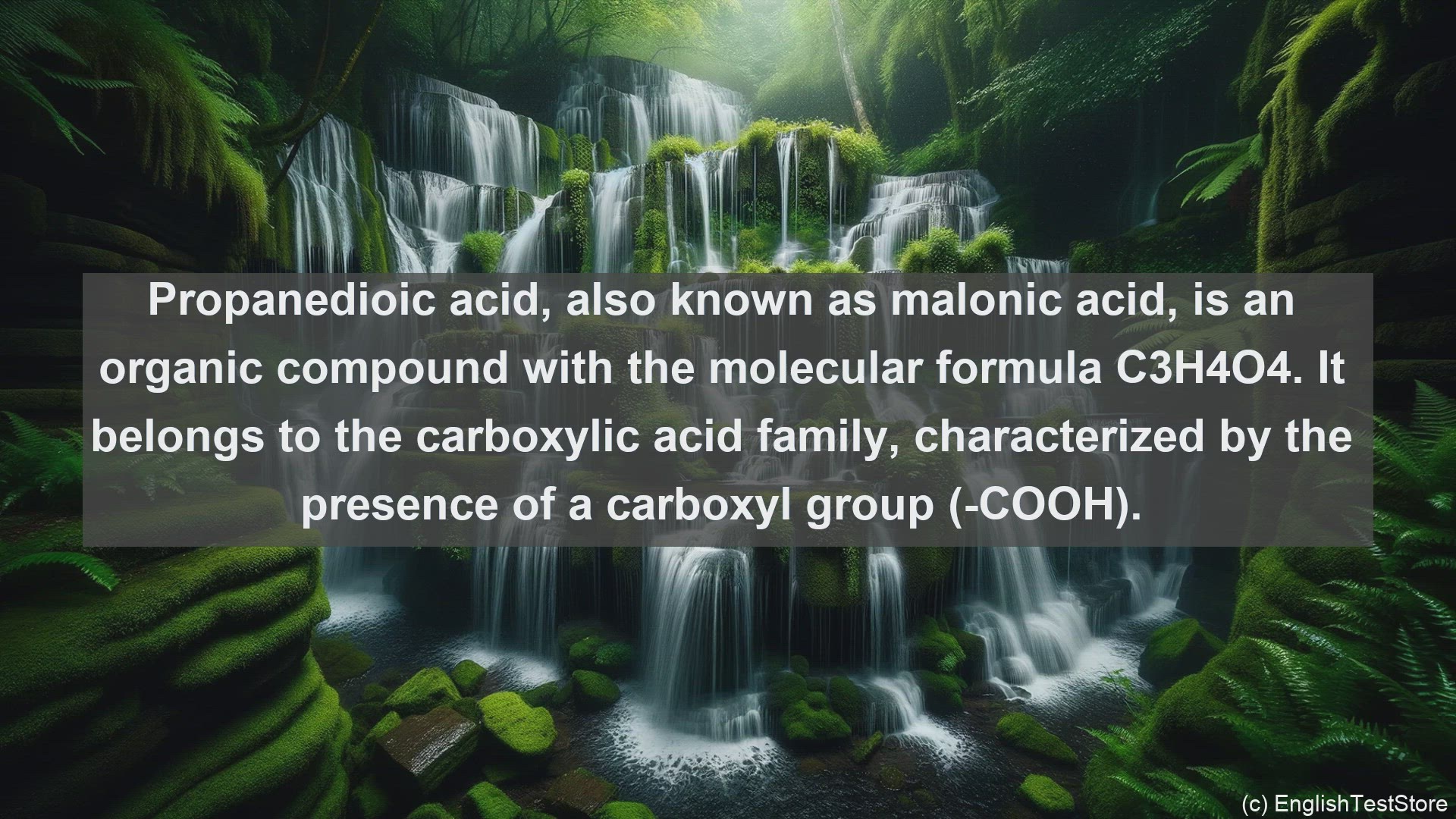 'Video thumbnail for Propanedioic acid in science  definition and examples'